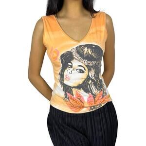 Miss Sixty Y2K Girl Portrait Tank Top